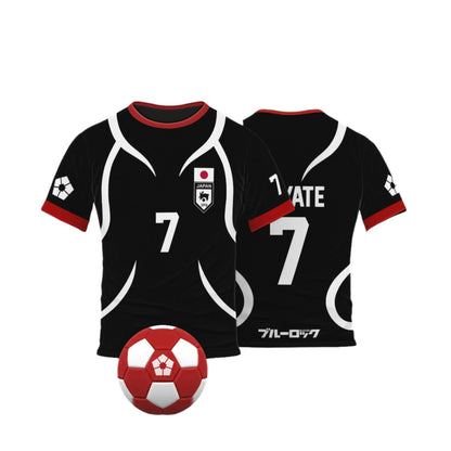 Cosplay Anime Blue Lock U20 Japan Team Teenager Black Jersey - BYTOODAY