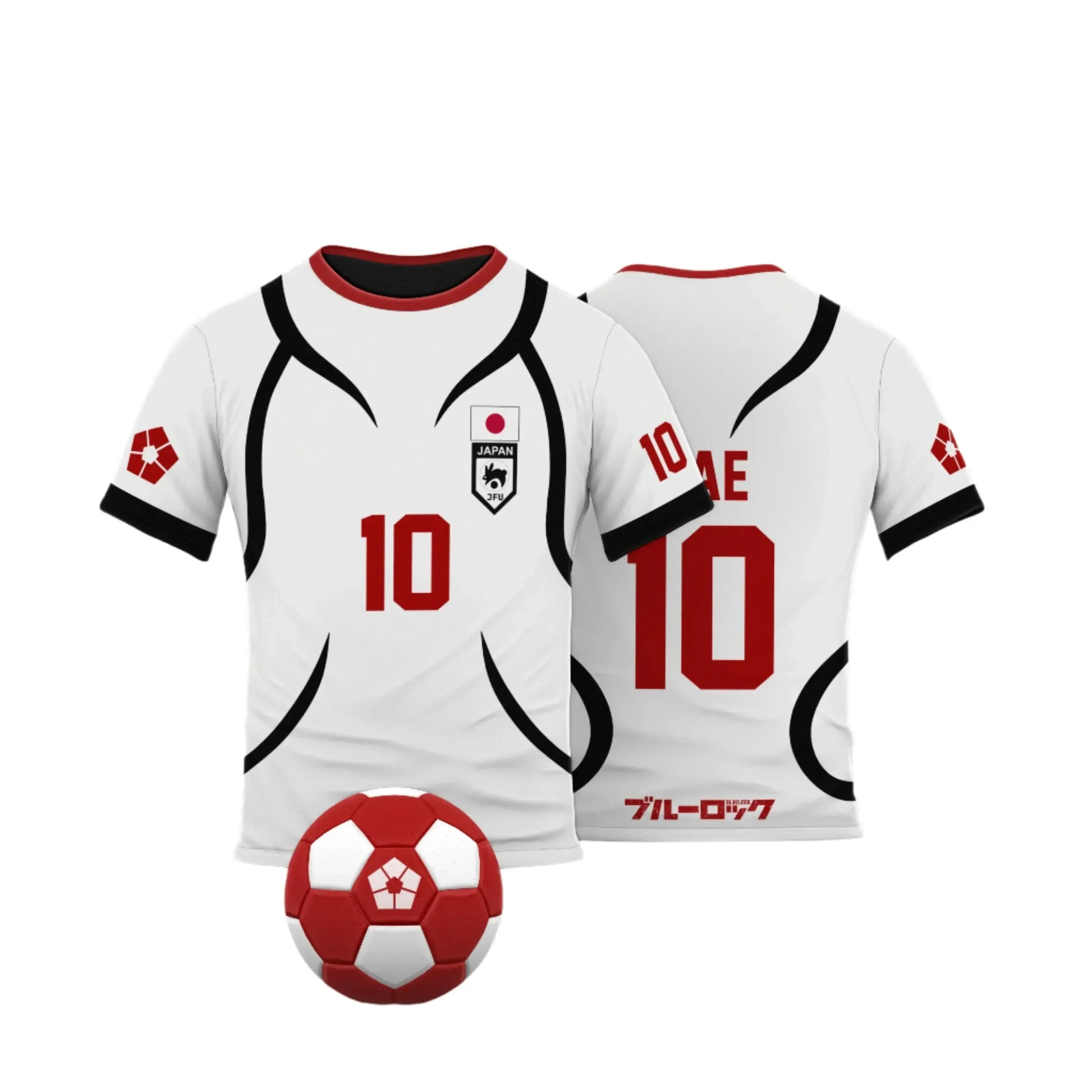 Cosplay Anime Blue Lock U20 Japan Team White Jersey - BYTOODAY