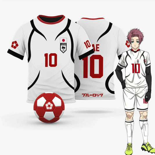Cosplay Anime Blue Lock U20 Japan Team White Teenager Jersey - BYTOODAY
