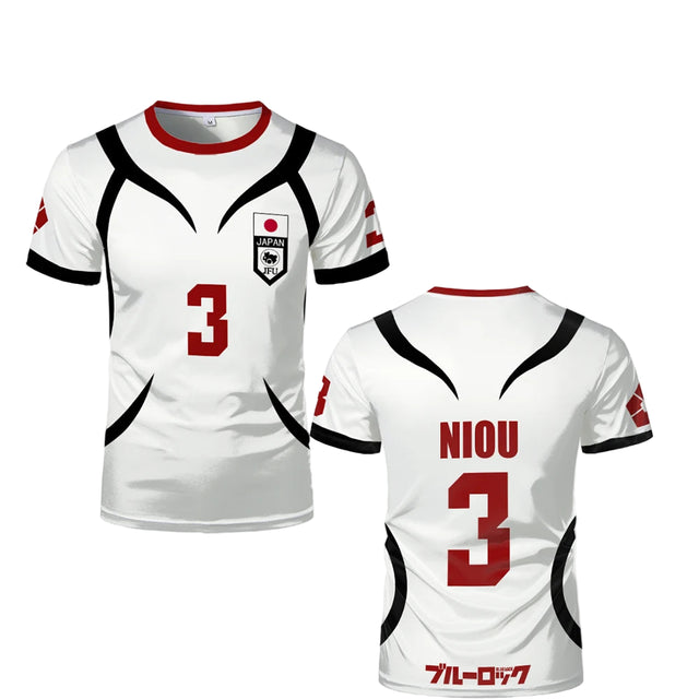 Cosplay Anime Blue Lock U20 Japan Team White Teenager Jersey - BYTOODAY