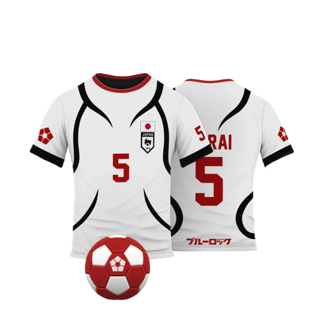 Cosplay Anime Blue Lock U20 Japan Team White Teenager Jersey - Item - BYTOODAY