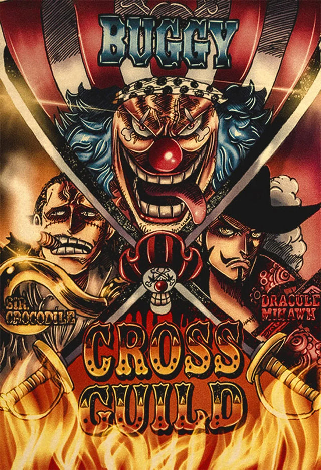 Cross Guild One Piece WANTED Custom Wall Poster - Item - BYTOODAY