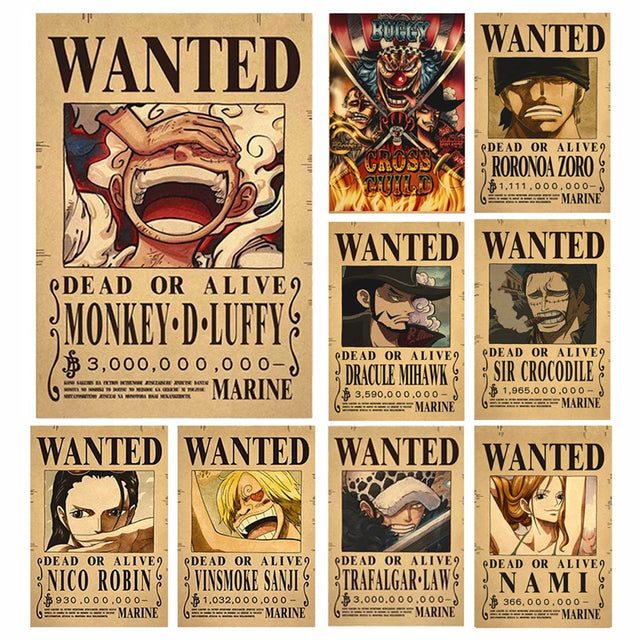 Cross Guild One Piece WANTED Custom Wall Poster - Item - BYTOODAY