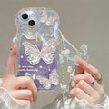 Crystal Shiny Butterfly Effect Protective Phone Case - Item - BYTOODAY