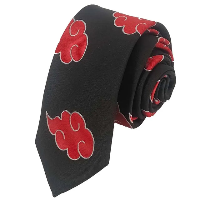 Custom Akatsuki Tie - Naruto Cosplay Accessory - Item - BYTOODAY