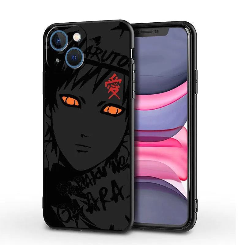 Custom Black iPhone Case (5 to X) with Naruto Characters - Item - BYTOODAY