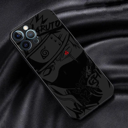 Custom Black iPhone Case (5 to X) with Naruto Characters - Item - BYTOODAY