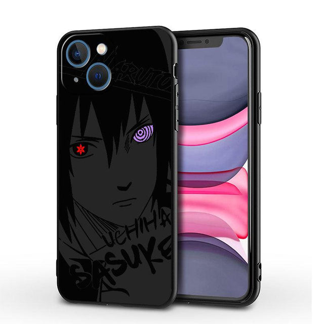 Custom Black iPhone Case (5 to X) with Naruto Characters - Item - BYTOODAY