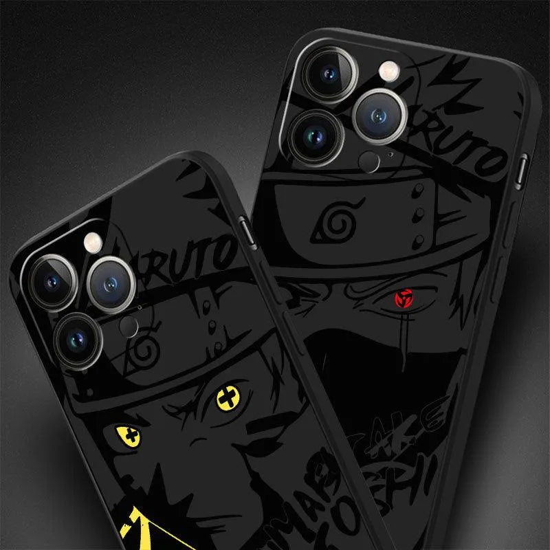 Custom Black iPhone Case with Naruto Characters - Item - BYTOODAY