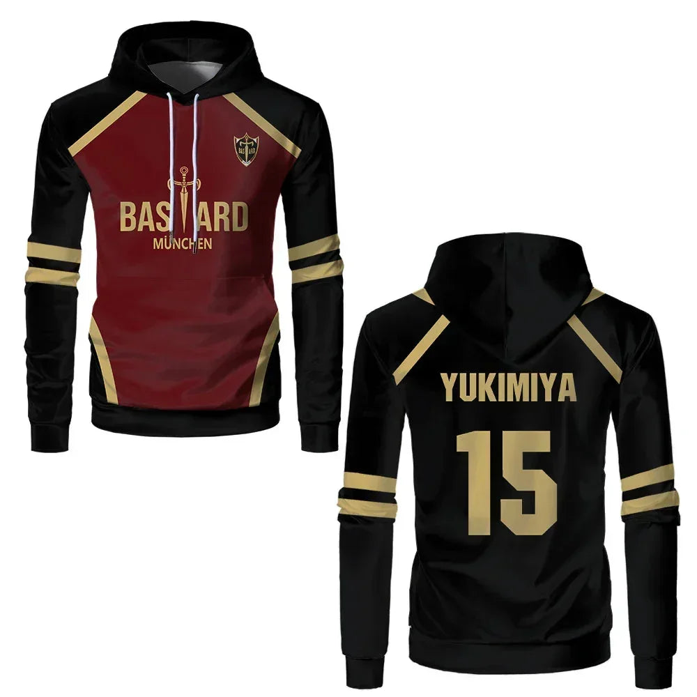 Custom Blue Lock Bastard Munchen Hoodie - BYTOODAY