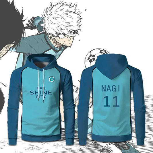 Custom Blue Lock Manshine City Hoodie - BYTOODAY