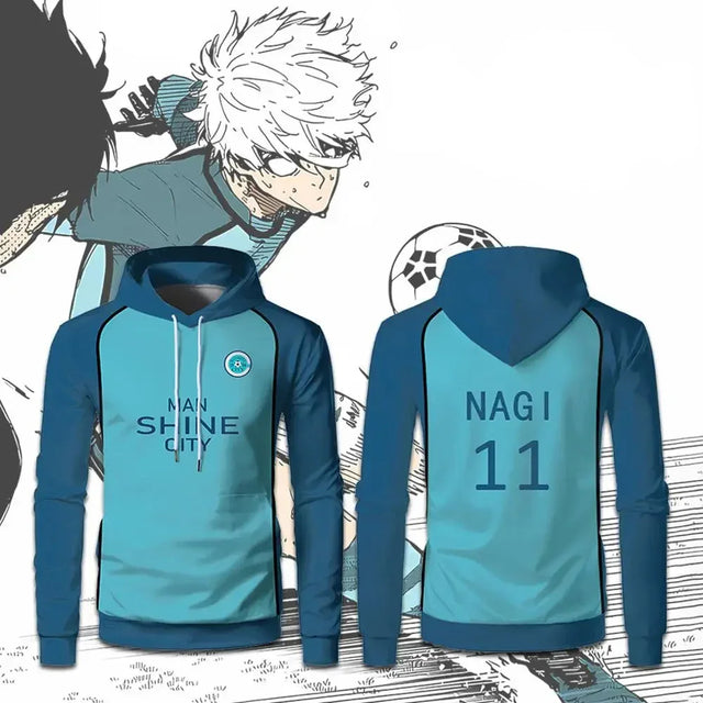 Custom Blue Lock Manshine City Hoodie - BYTOODAY