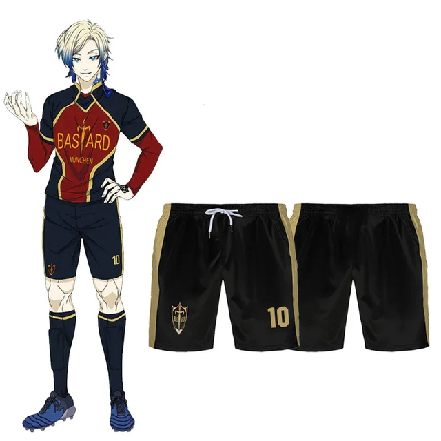 Custom Blue Lock Shorts Bastard Munchen's Team - BYTOODAY