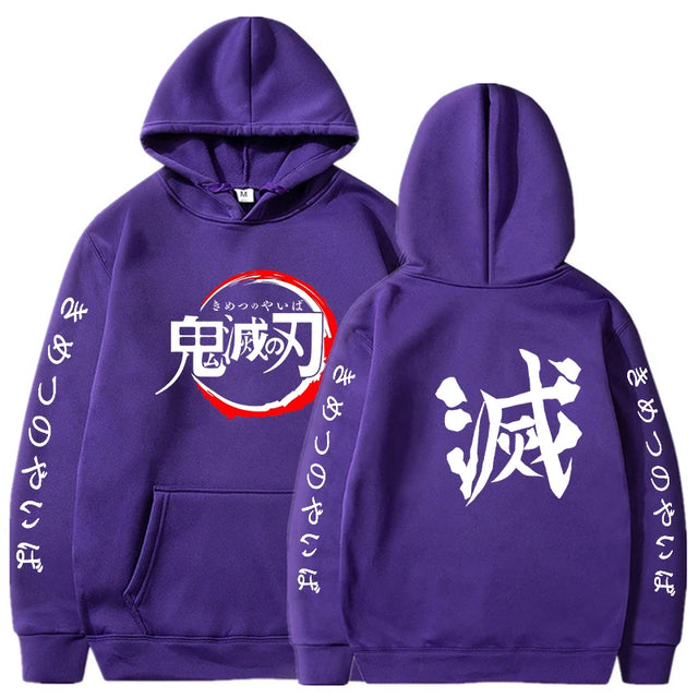 Custom Colorful Streetwear Hoodie Demon Slayer - Item - BYTOODAY