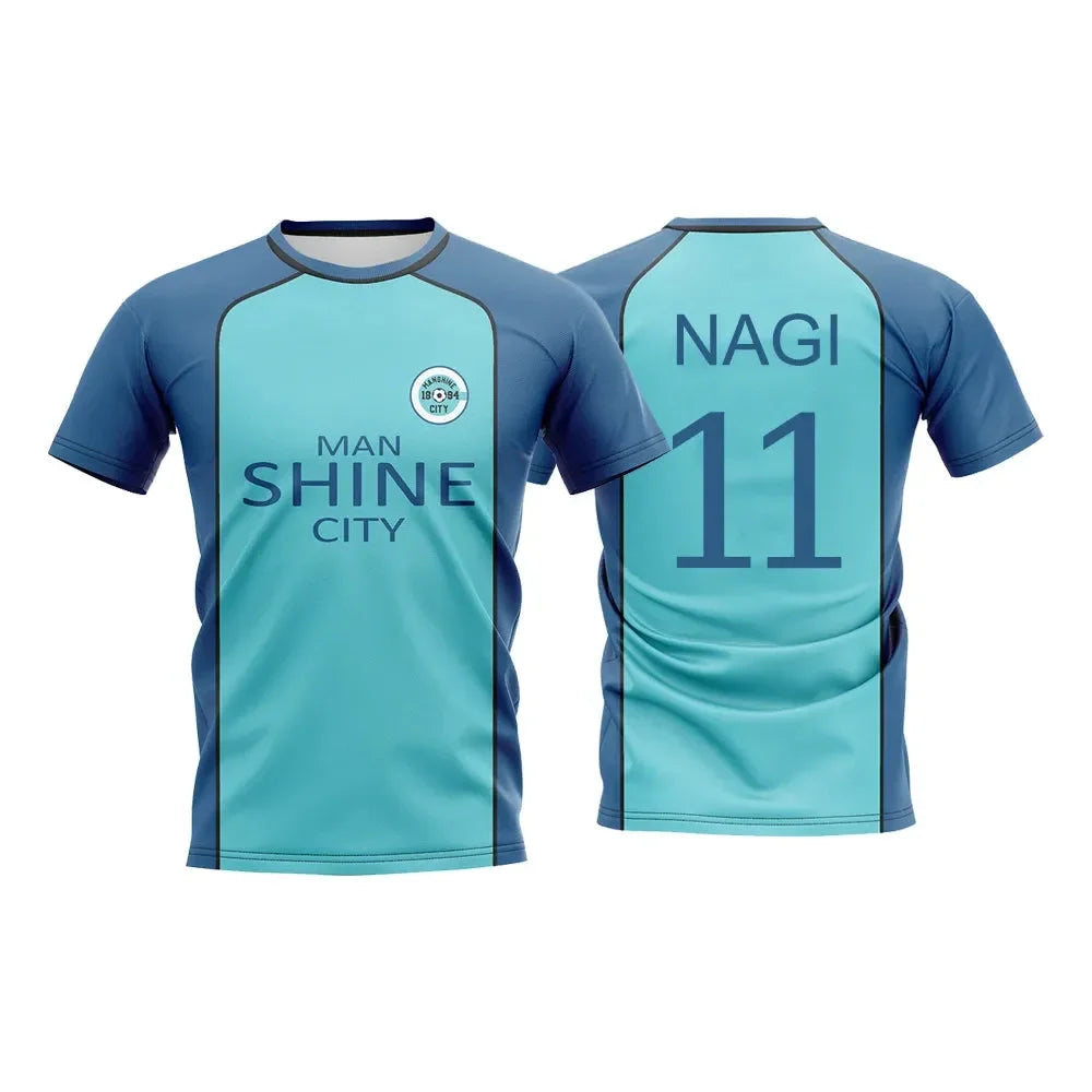 Custom Jersey Manshine City Team Blue Lock - BYTOODAY