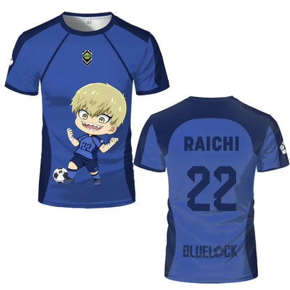 Custom Kids Jersey Blue Lock Eleven Cute Characters - BYTOODAY