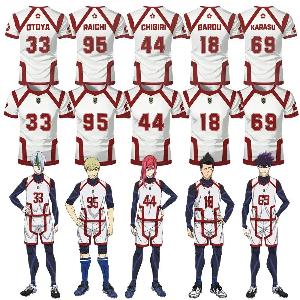 Custom Kids Jersey Blue Lock Team B - BYTOODAY