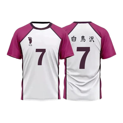 Custom Shiratorizawa Academy Team Haikyu Cosplay Kids Jersey - Item - BYTOODAY
