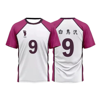 Custom Shiratorizawa Academy Team Haikyu Cosplay Kids Jersey - Item - BYTOODAY