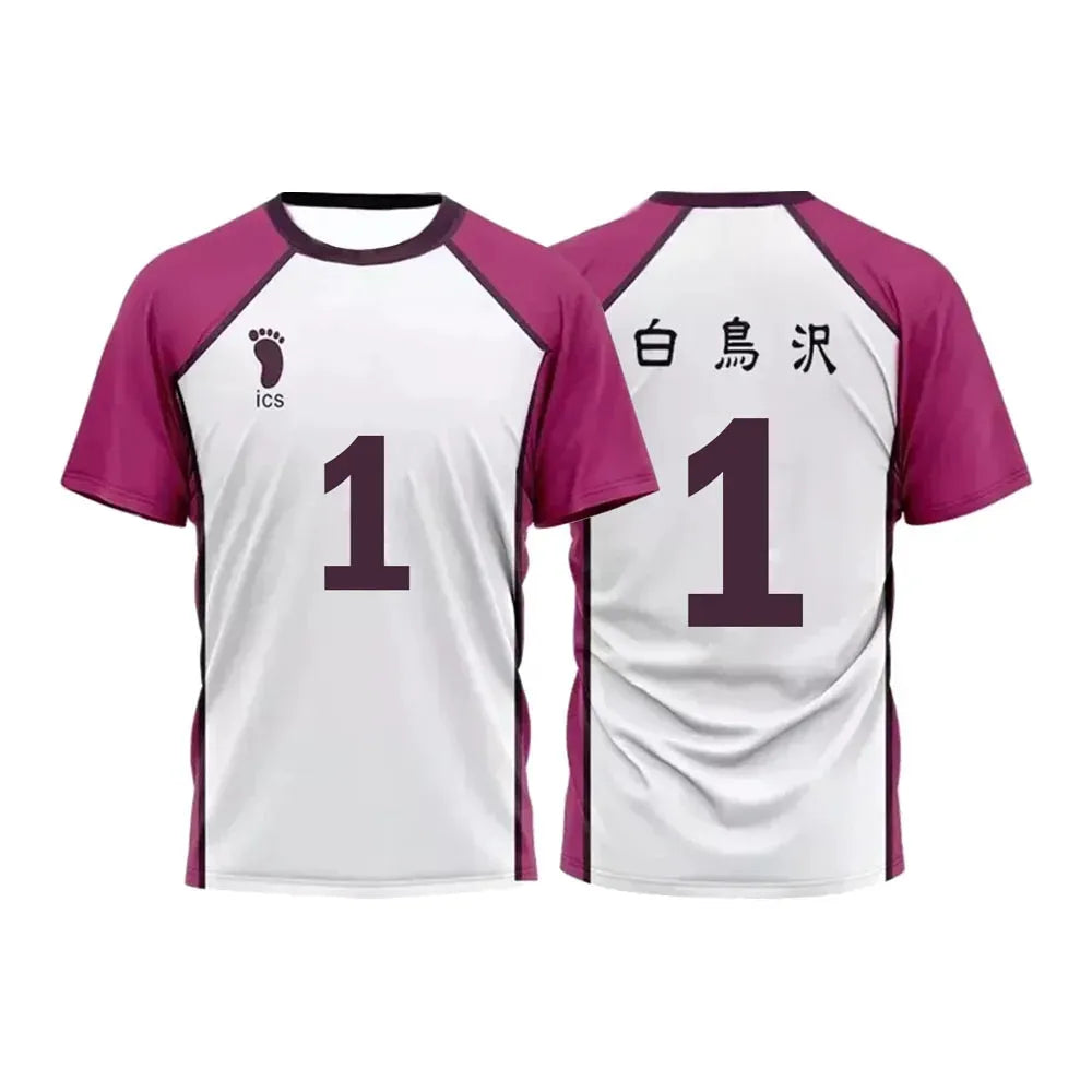 Custom Shiratorizawa Academy Team Haikyu Cosplay Teenager Jersey - Item - BYTOODAY