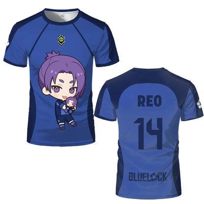 Custom Teenager Jersey Blue Lock Eleven Cute Characters - BYTOODAY