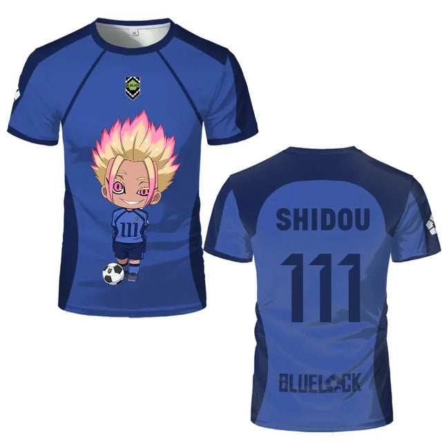 Custom Teenager Jersey Blue Lock Eleven Cute Characters - BYTOODAY