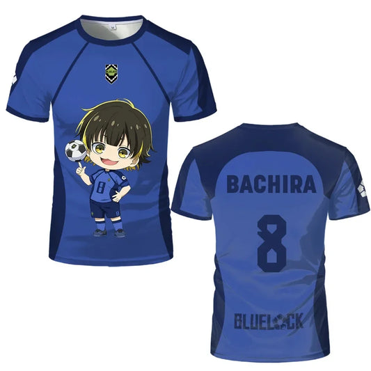 Custom Teenager Jersey Blue Lock Eleven Cute Characters - BYTOODAY