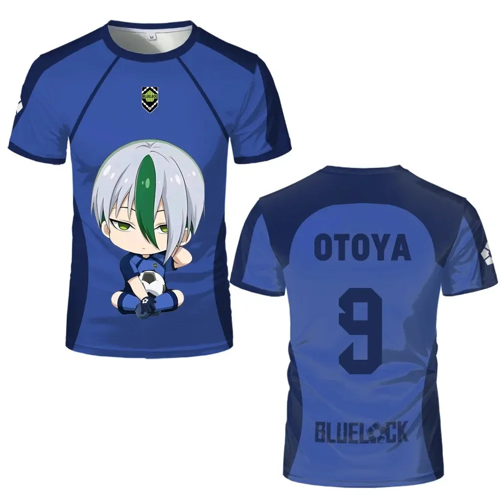Custom Teenager Jersey Blue Lock Eleven Cute Characters - BYTOODAY