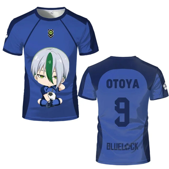 Custom Teenager Jersey Blue Lock Eleven Cute Characters - BYTOODAY