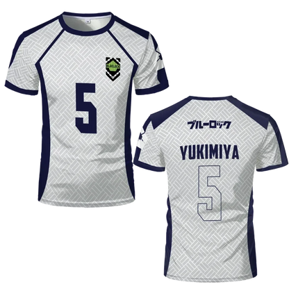 Custom White Jersey Anime Blue Lock - BYTOODAY