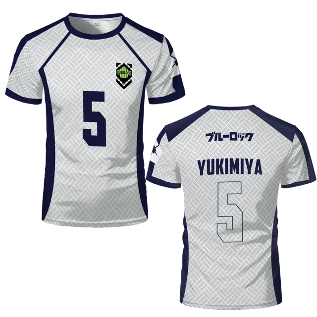 Custom White Jersey Anime Blue Lock - BYTOODAY