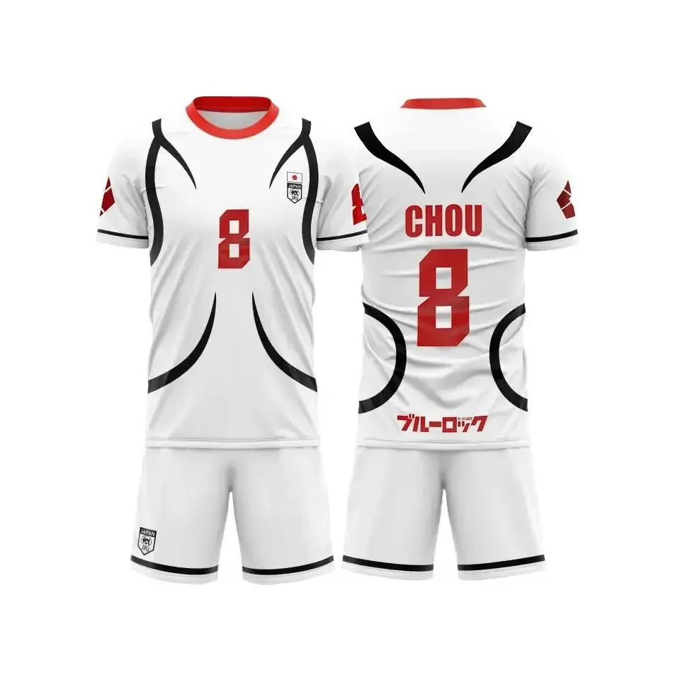 Custom White Set Blue Lock U-20 Japan Team - BYTOODAY