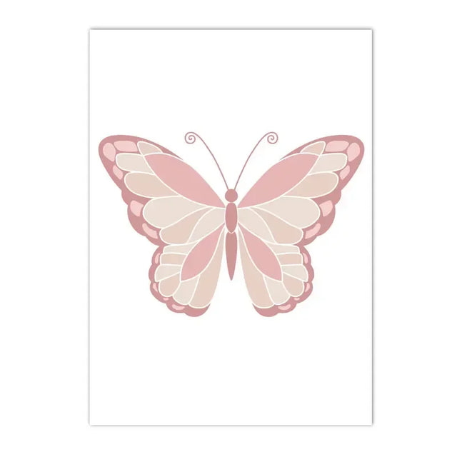 Cute Butterfly Pattern Pink Wall Decor - Item - BYTOODAY