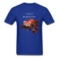 Cute Lazy Red Panda Printed T-shirt - Item - BYTOODAY