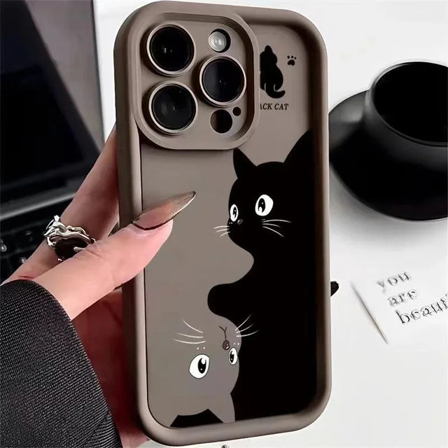 Cute Twin Cats Xiaomi Phone Case - Item - BYTOODAY