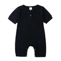 Dark Blue Baby Cotton Romper - Item - BYTOODAY