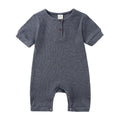 Dark Blue Baby Cotton Romper - Item - BYTOODAY