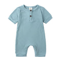 Dark Blue Baby Cotton Romper - Item - BYTOODAY