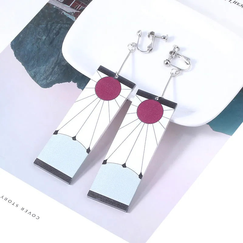 Demon Slayer Earrings Cosplay Accessory - Item - BYTOODAY