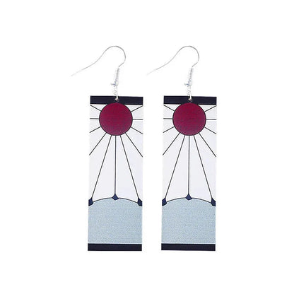 Demon Slayer Earrings Cosplay Accessory - Item - BYTOODAY