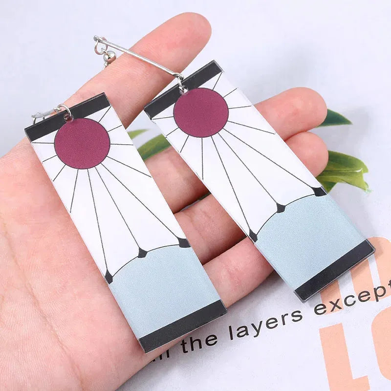 Demon Slayer Earrings Cosplay Accessory - Item - BYTOODAY