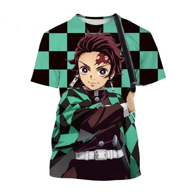 Demon Slayer Print Kid Custom T-shirt - Item - BYTOODAY