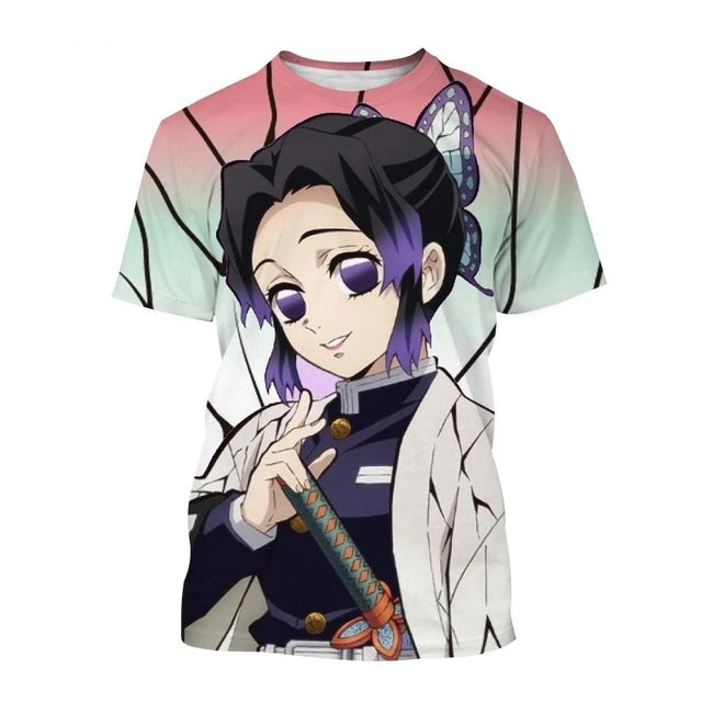 Demon Slayer Print Kid Custom T-shirt - Item - BYTOODAY