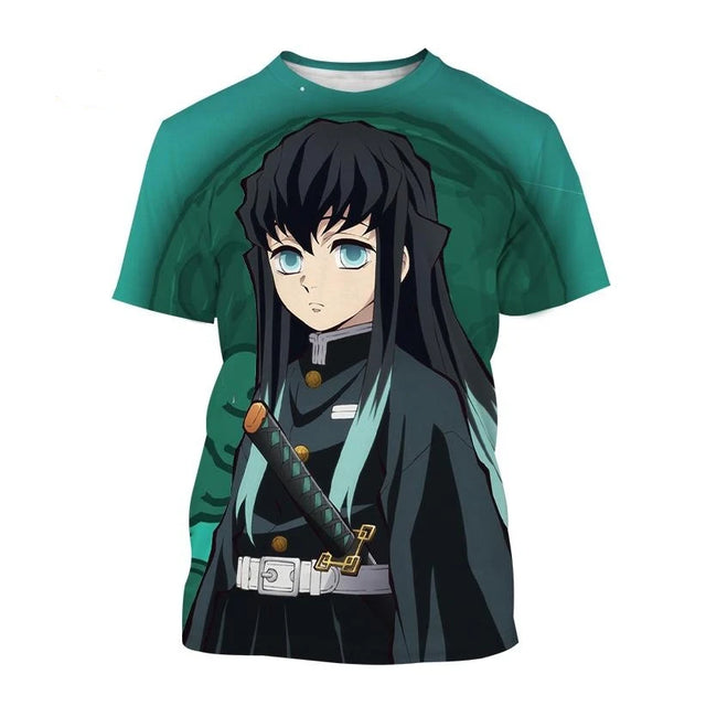 Demon Slayer Print Kid Custom T-shirt - Item - BYTOODAY