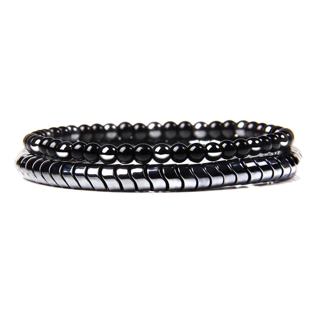 Fashion Black & Silver Stylish Bracelet - Item - BYTOODAY