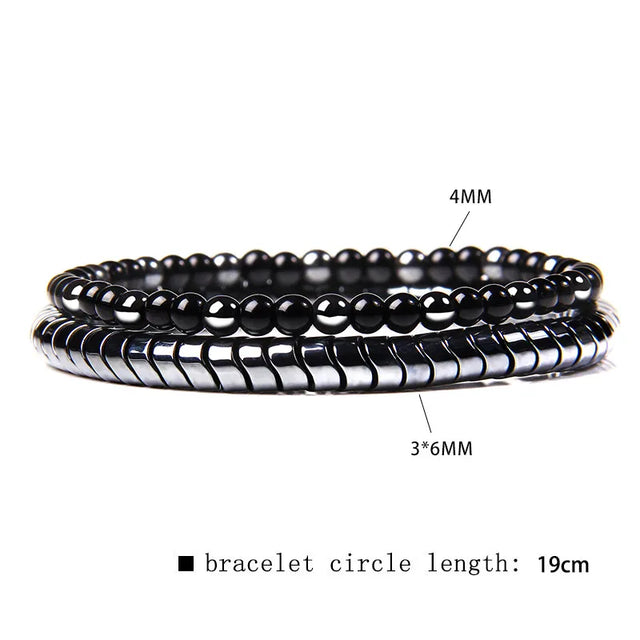 Fashion Black & Silver Stylish Bracelet - Item - BYTOODAY