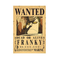 Franky One Piece WANTED Custom Wall Poster - Item - BYTOODAY