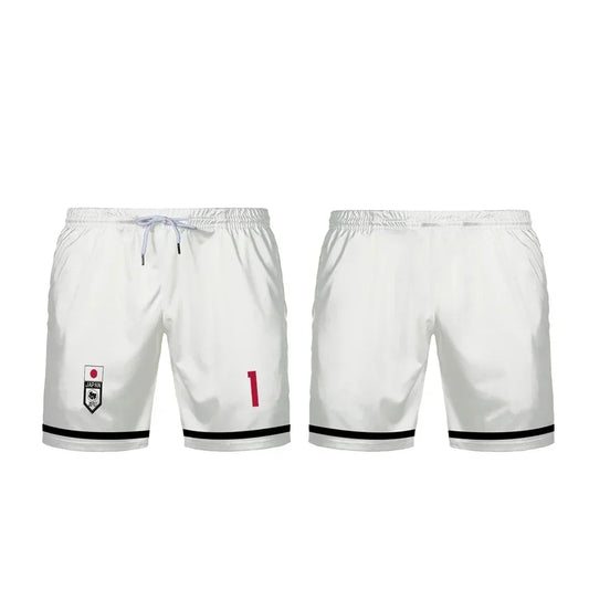 Fukaku's White Custom Shorts Blue Lock U20 Japan Team - BYTOODAY