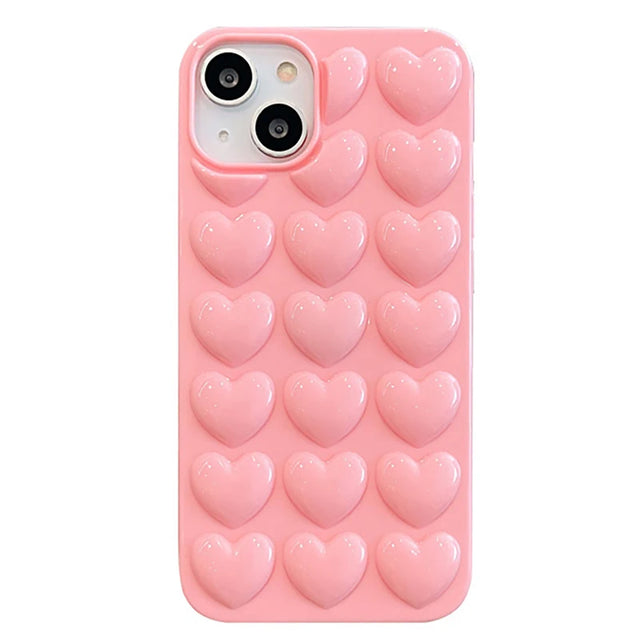 Full Lovely Heart iPhone Case (11-13) - Item - BYTOODAY