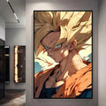 Goku SSJ Decorative Canvas Wall Poster - Item - BYTOODAY